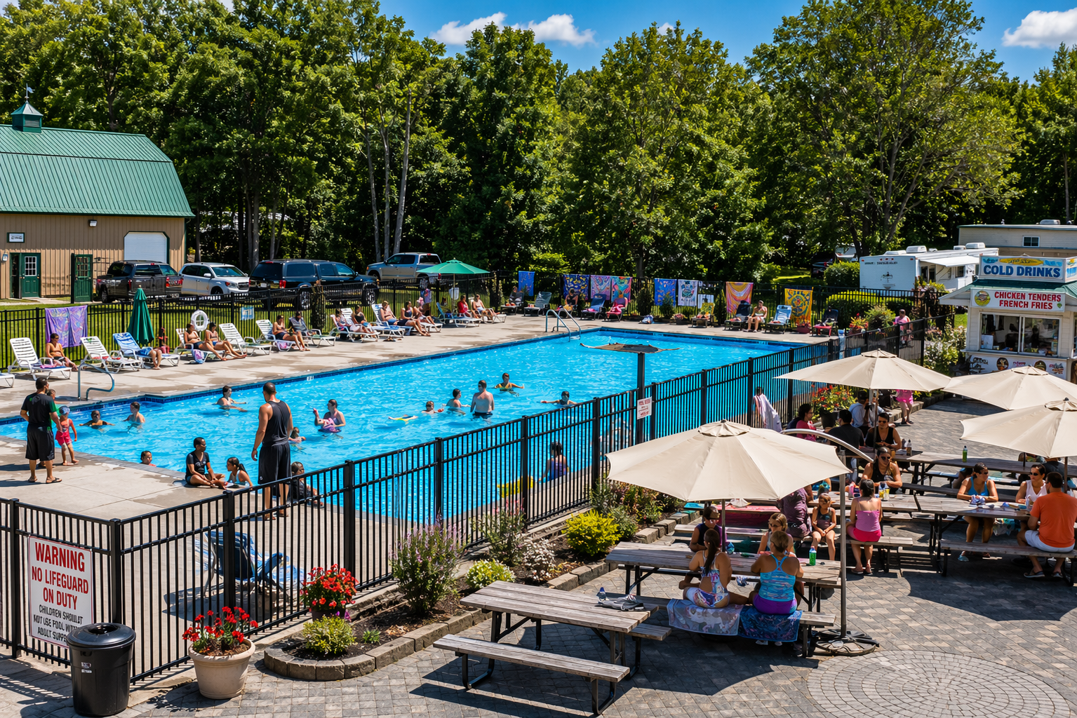 Swimming pool at Butterfly Camping Resort