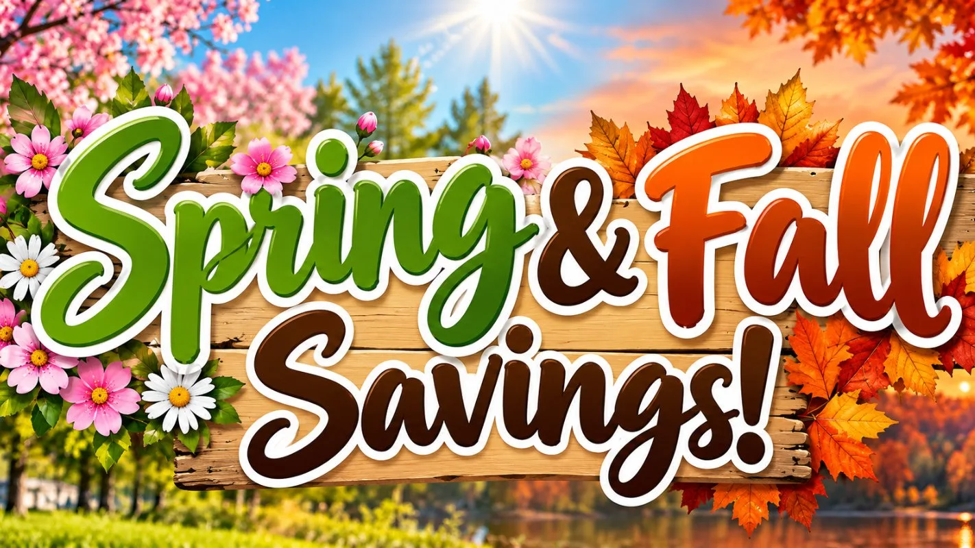 🌷 SPRING INTO SAVINGS & 🍂 FALL BACK INTO FUN!